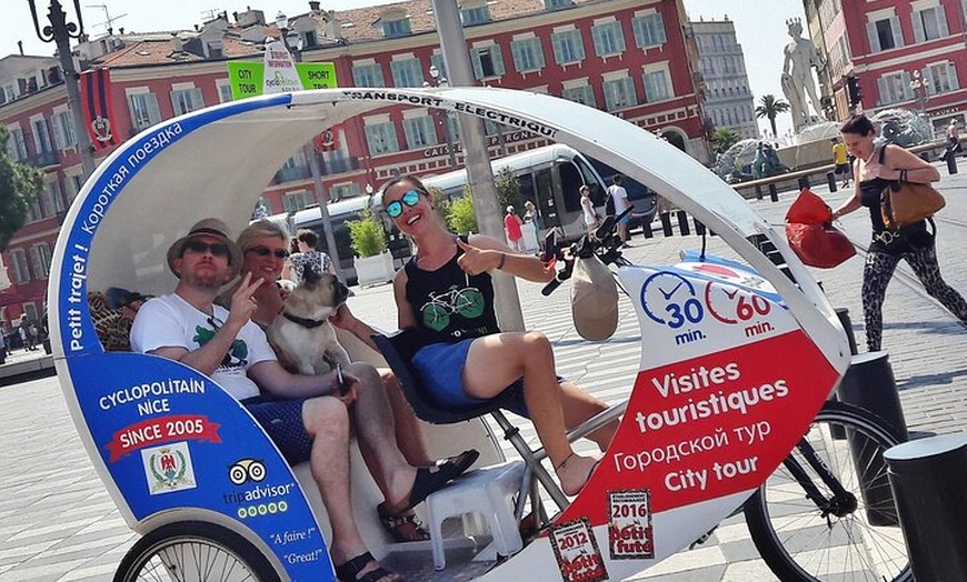 Image 3: Private tour guide of Nice in electric taxibikes