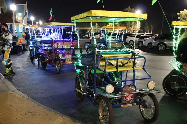 LED Illuminated Surrey Night Rides in Long Beach Shoreline Village - Second Medium