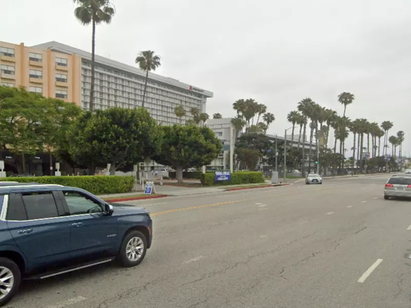 Parking at 9750 Airport Blvd. Lot