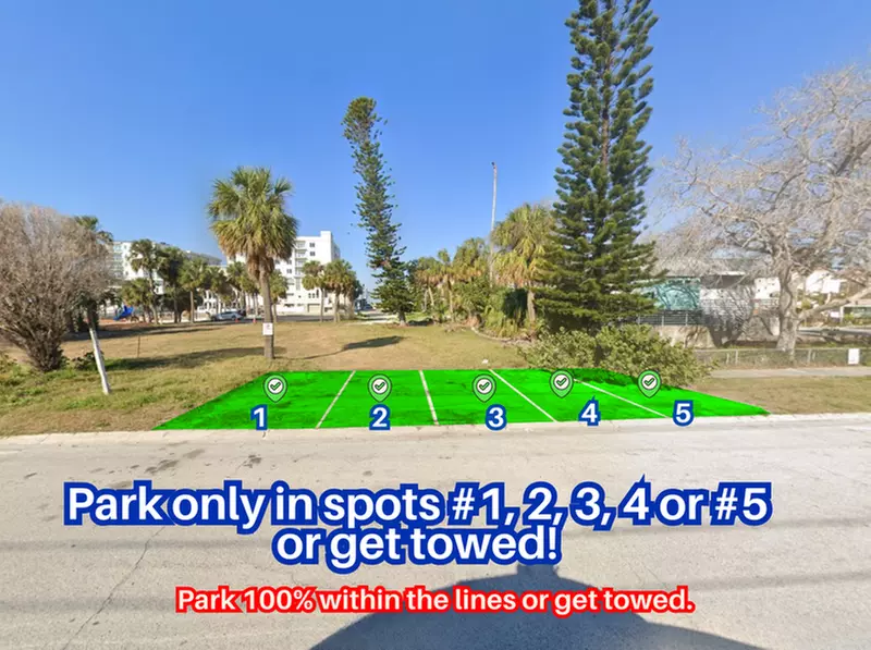 Parking at 635 Poinsettia Ave. - Spots #1, 2, 3, 4, or #5 Only