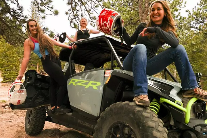 4 passenger UTV ride on mountain trail in Estes Park