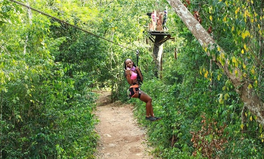 Image 15: Cancún Jungle Combo: ATV+Ziplines+ Cenote swim+ FREE Horse Ride