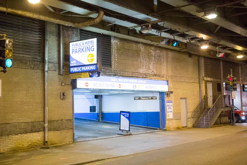 Parking at Underground Entrance - 303 E. Wacker Dr. Garage