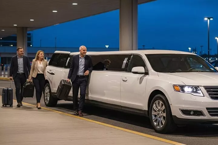 Airport luxury arrival ride by SUV, Sedan, Minibus or Limousine