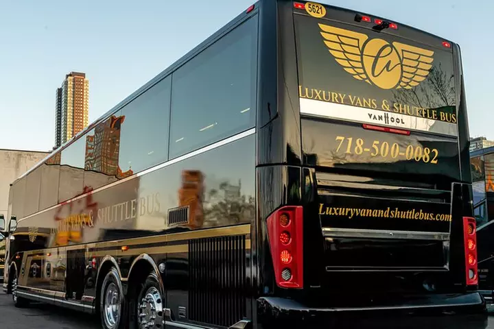 Luxury Coach Bus from Any Airport around NYC / Bus+WIFI