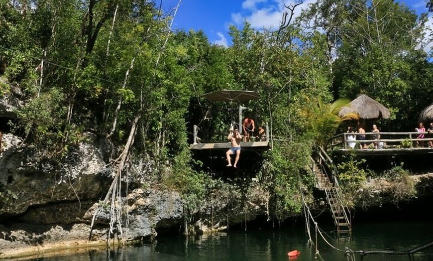 Image 16: ATV Ziplines Aquazip and Bungee Adventure at Cenote
