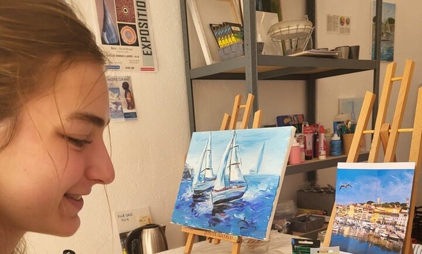 Image 6: 2 heures Activité privée de peinture à Vallauris Artist Studio