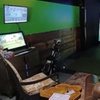 Image 1: $25 Towards One Hour Of Axe Throwing Or Golf Simulator For Group Of...
