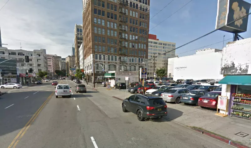Parking at 401 E 8th St. Lot