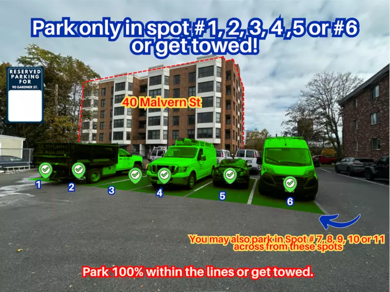 Parking at 90 Gardner St. Lot