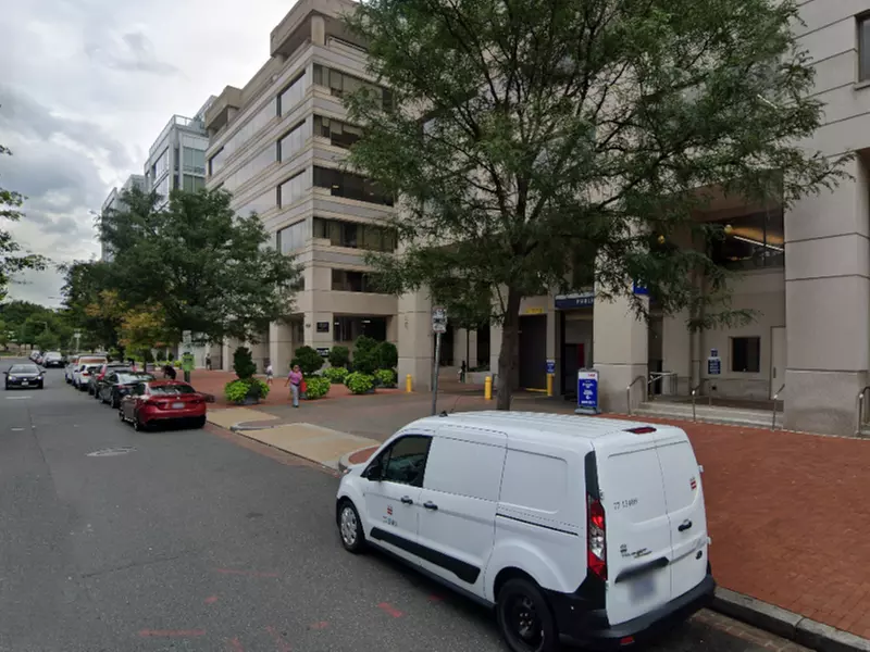 Parking at 2445 M St. NW. Garage