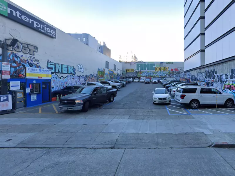Parking at 530 Turk St. Lot