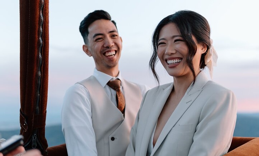 Image 2: Yarra Valley Ballooning with Vineyard and Mountain Views