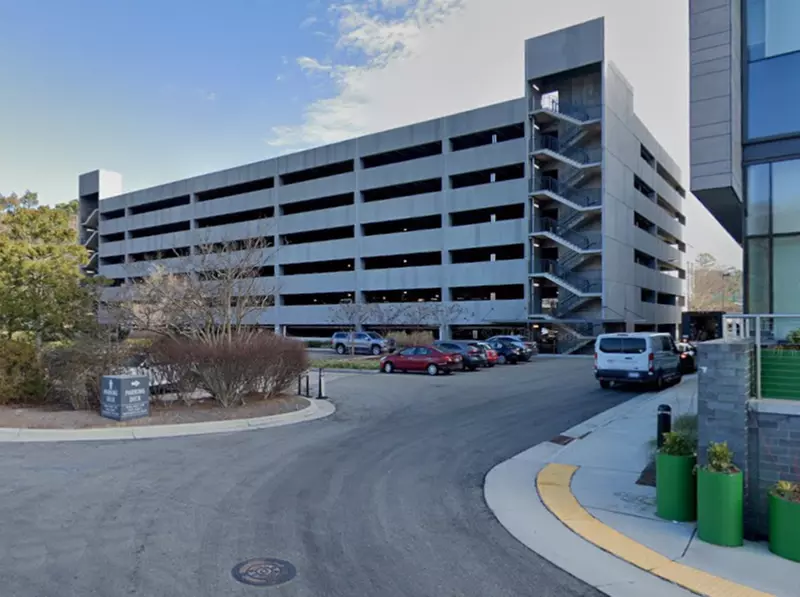 Parking at 4501 Creedmoor Rd. Lot