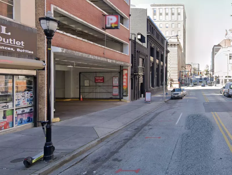 Parking at 229 W. Saratoga St. Garage