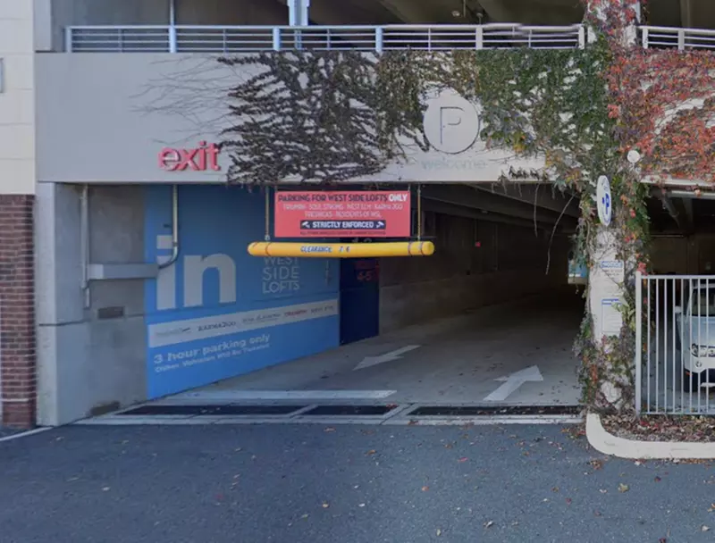 Parking at West Side Lofts Garage