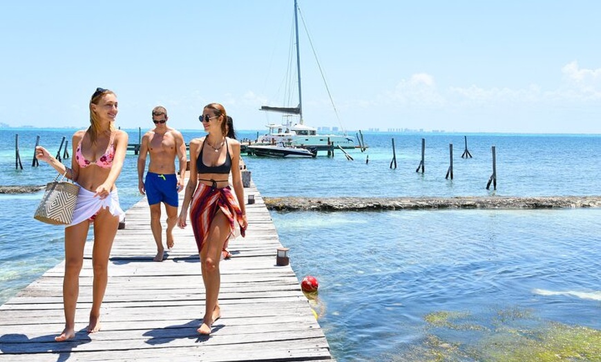Image 33: All Inclusive Isla Mujeres Catamaran Tour with Beach Club