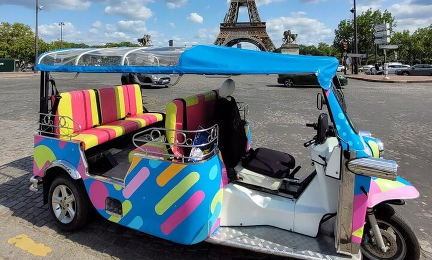 Image 1: Paris avec un Tuk Tuk - Tour privé de 3 heures en TukTuk