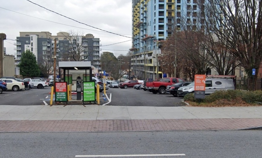 Image 3: Parking at 521 Peachtree St. NE. Lot