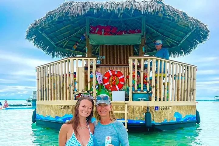 Tailfins Tiki Boats Crab Island Sandbar(3hrs/ 5/5:30 are 2hrs)