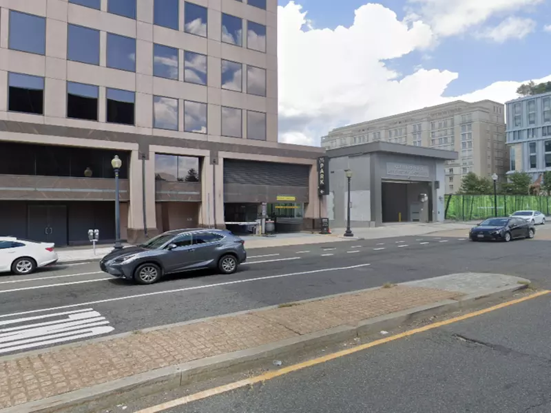 Parking at 501 3rd St. NW. Garage
