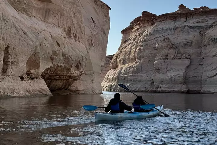 Kayak Antelope Canyon and hike, at Lake Powell