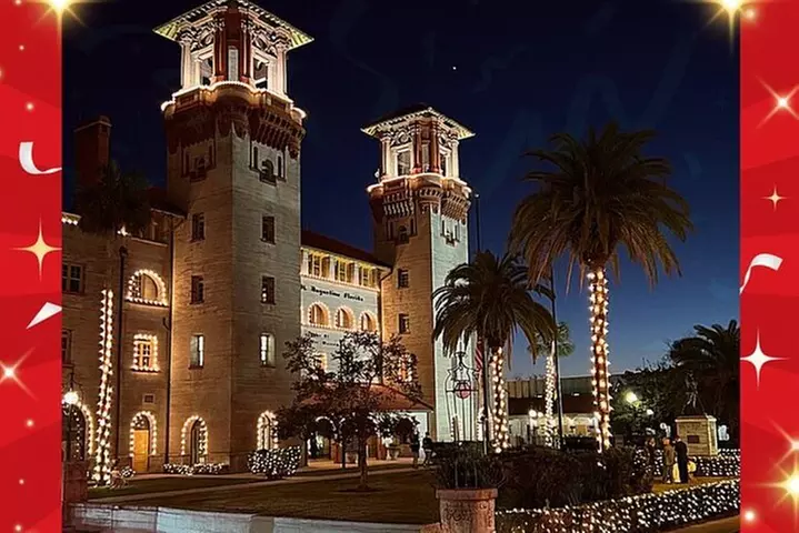 St Augustine Nights of Lights Tour on Premium Electric Cart