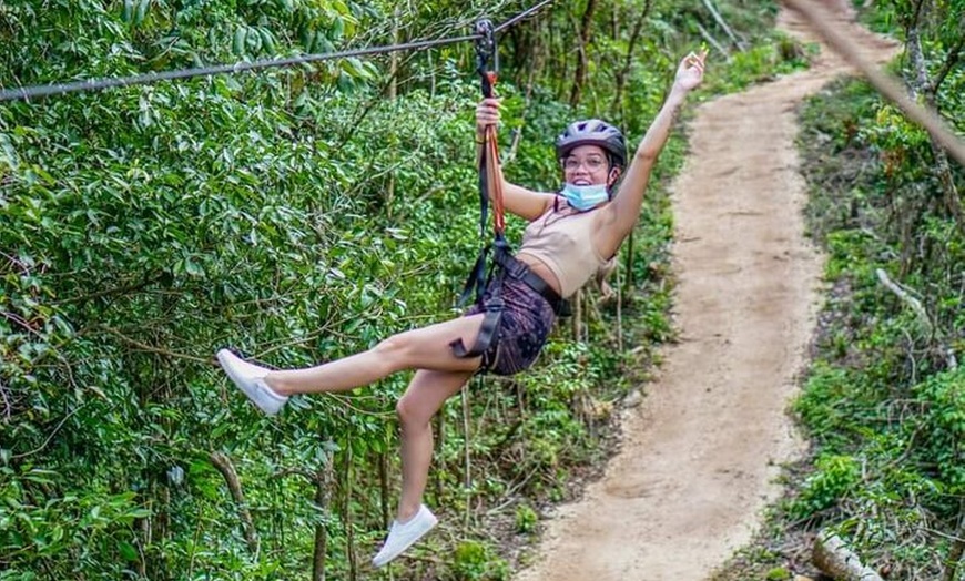 Image 12: Cancún Jungle Combo: ATV+Ziplines+ Cenote swim+ FREE Horse Ride