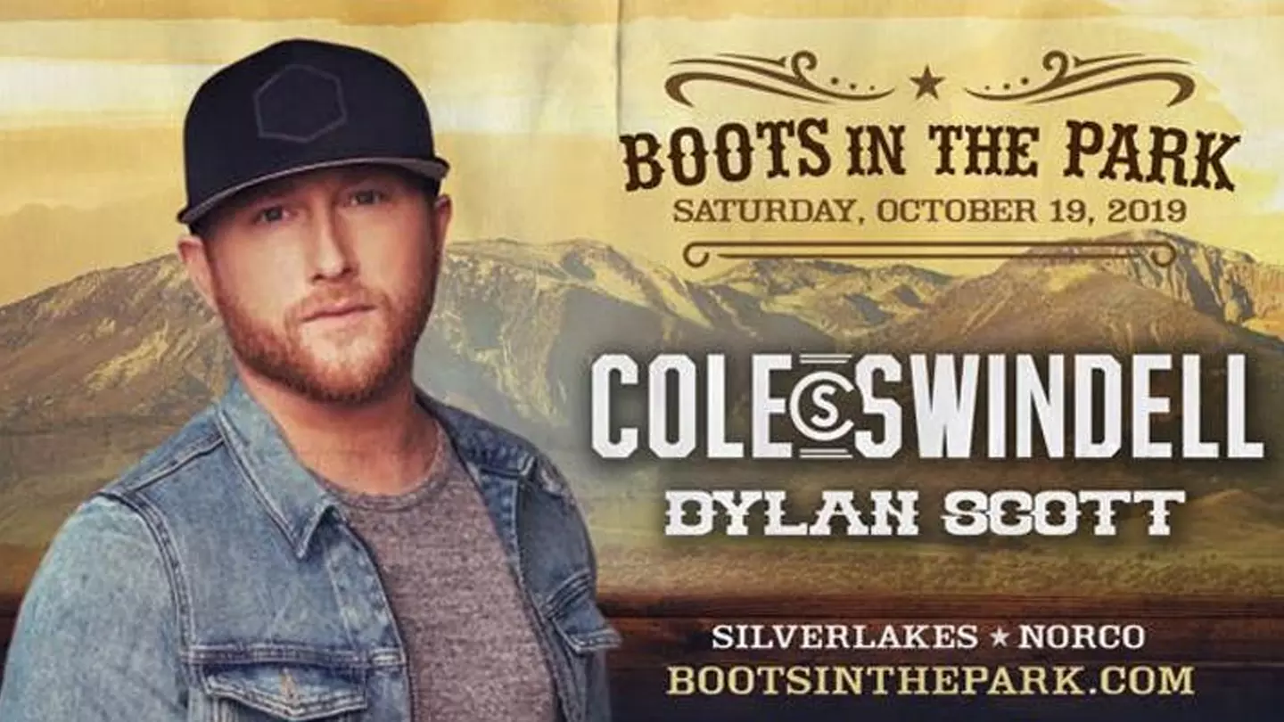 "Boots in the Park" With Cole Swindell, Dylan Scott & More - Saturday, Oct 19, 2019 / 12:00pm-10:00pm - Primary Image