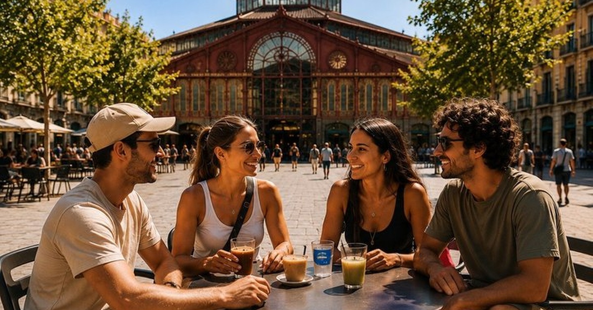 Curso de español en el mercado de Sant Antoni, Barcelona