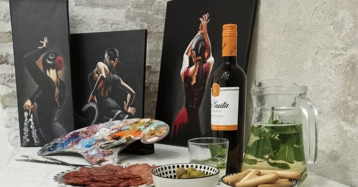 Actividad de arte y tapas en Triana, Sevilla