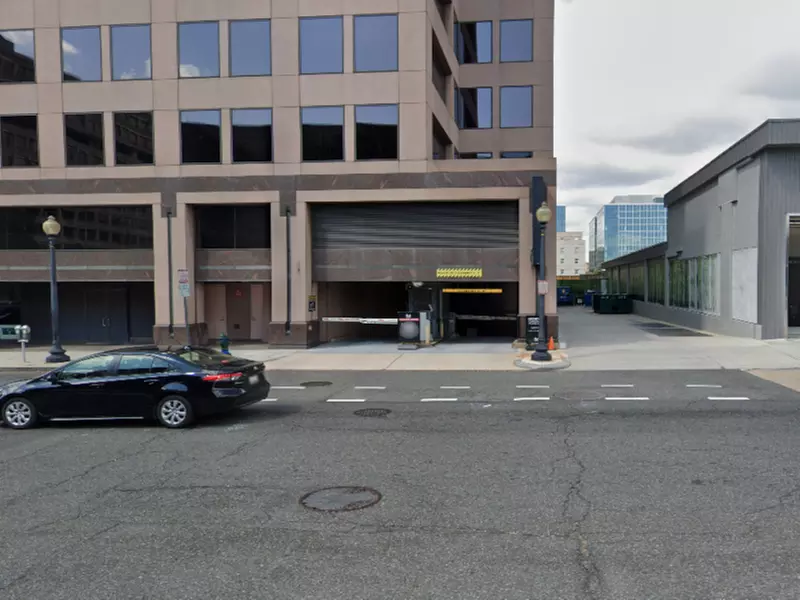 Parking at 501 3rd St. NW. Garage