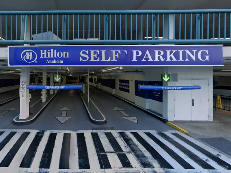 Parking at Hilton Anaheim Garage