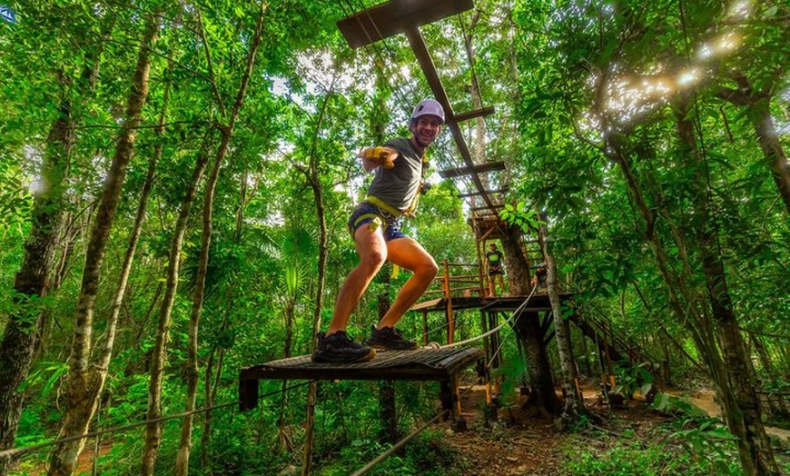 Image 3: ATV Adventure, Interactive Bridges, Ziplines, Cenote and Lunch