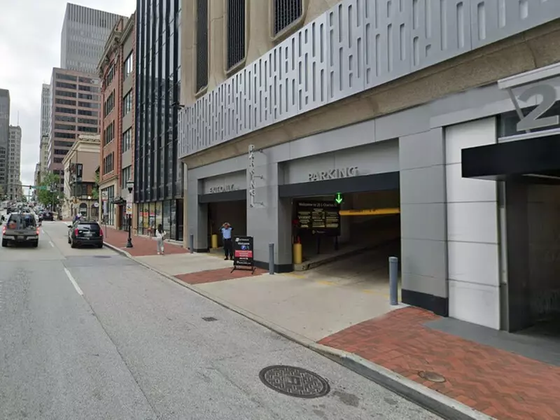 Parking at 25 S. Charles St. Garage