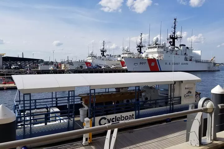 Cycleboat Boston 90 min BYOB Amazing Harbor Private Charters