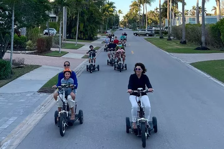 Sunset Tour of Naples Florida by Trike and Moped - Family Fun