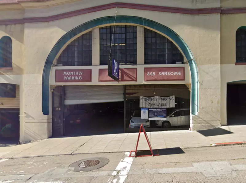 Parking at 825 Sansome St. Garage