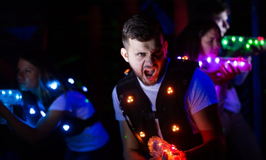 Image 2: $32.32 For 1 Hour Of Bowling & A Round Of Laser Tag For 4 People (R...