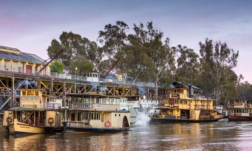 Image 1: Small-Group Murray River Adventure - Paddle Steamer & Wildlife