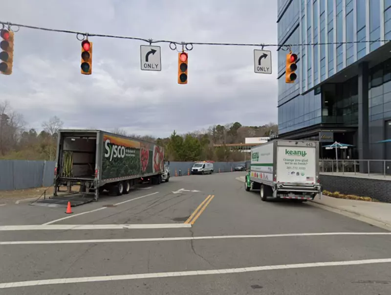 Parking at 4501 Creedmoor Rd. Lot