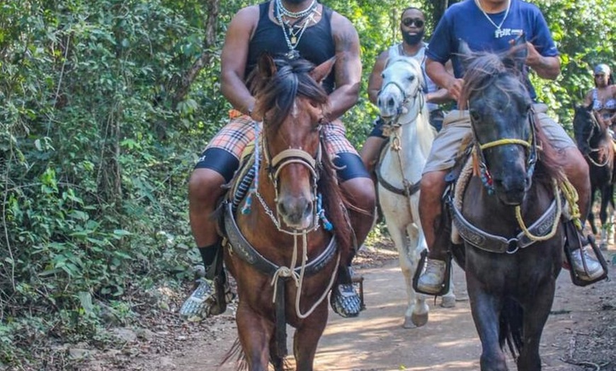 Image 6: Cancún Jungle Combo: ATV+Ziplines+ Cenote swim+ FREE Horse Ride