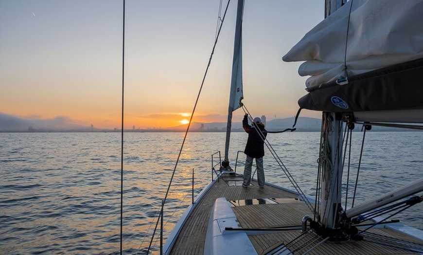 Image 4: Puesta De Sol En Un Velero De Lujo Desde Port Olimpic