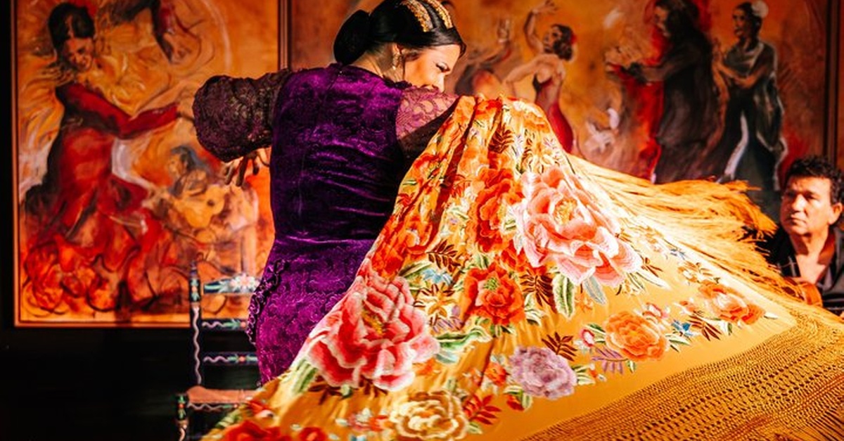Cartel de Entrada a tablao flamenco El Jardín de Murillo en Sevilla