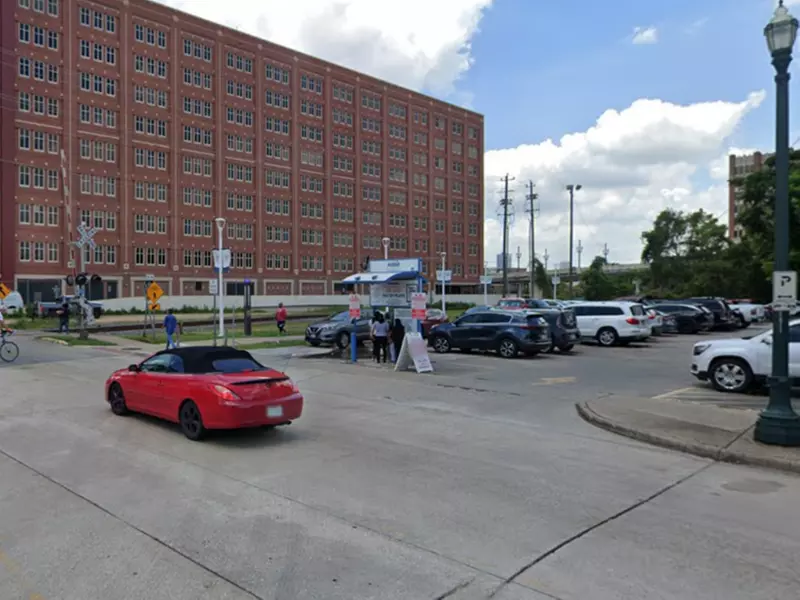 Parking at 801 N. San Jacinto St. Lot