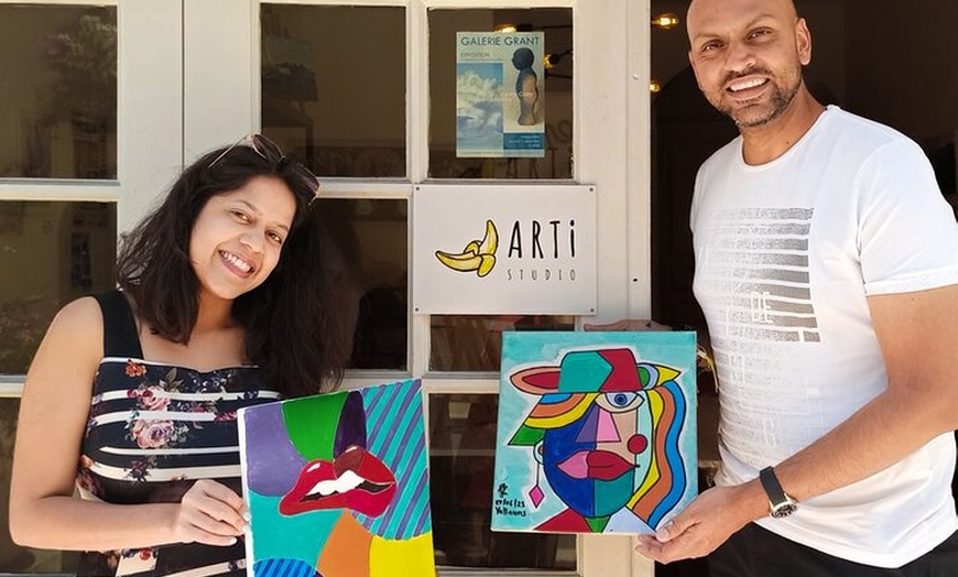Image 13: 2 heures Activité privée de peinture à Vallauris Artist Studio