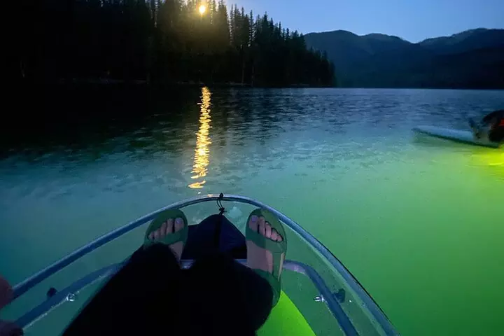 Sunset LED Clear Kayak Rentals for Glacier Park