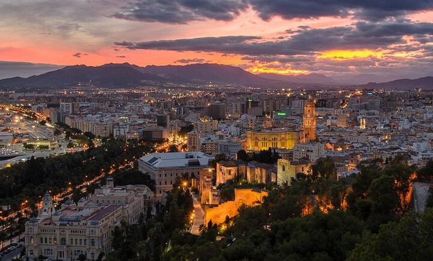 Image 2: Málaga de Noche : Tour Privado & Personalizable por la Ciudad Nocturna