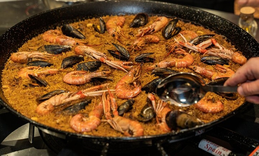 Image 36: Barcelona Paella Cooking Class &amp; Boqueria &amp; Hofmann-Trained Chefs