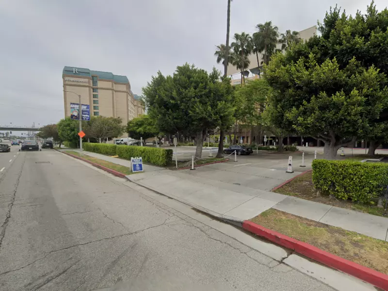 Parking at 9750 Airport Blvd. Lot